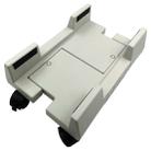 Computer Mainframe Host Adjustable Bracket  with Wheel, Size: S(White) - 2