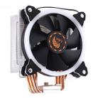 6 Copper Tubes CPU Heatsink Hydraulic Bearing Cooling Fan Silent Fan with RGB Colorful Lights 4 Pin for Intel: LGA775 1150 1151 1155 1156 1366 2011 (AMD: FM1 FM2 AM2 AM3+ AM4) - 1