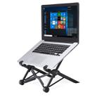 NEXSTAND Portable Adjustable Foldable Desk Holder Stand for Laptop / Notebook, Suitable for: More than 11.6 inch(Black) - 1