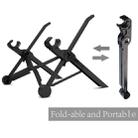 NEXSTAND Portable Adjustable Foldable Desk Holder Stand for Laptop / Notebook, Suitable for: More than 11.6 inch(Black) - 8