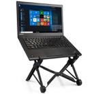 NEXSTAND Portable Adjustable Foldable Desk Holder Stand for Laptop / Notebook, Suitable for: More than 11.6 inch(Black) - 12