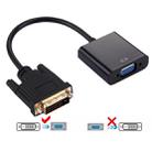 DVI-D 24+1 Pin Man to VGA 15 Pin HDTV Adapter Converter(Black) - 1