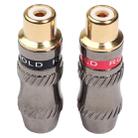 REXLIS TR026-1 2 PCS RCA Female Plug Audio Jack Gold Plated Adapter for DIY Audio Cable & Video cable - 1