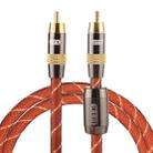 EMK TZ/A 1m OD8.0mm Gold Plated Metal Head RCA to RCA Plug Digital Coaxial Interconnect Cable Audio / Video RCA Cable - 1