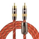 EMK TZ/A 1.5m OD8.0mm Gold Plated Metal Head RCA to RCA Plug Digital Coaxial Interconnect Cable Audio / Video RCA Cable - 1