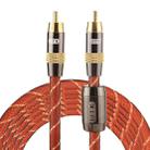 EMK TZ/A 3m OD8.0mm Gold Plated Metal Head RCA to RCA Plug Digital Coaxial Interconnect Cable Audio / Video RCA Cable - 1