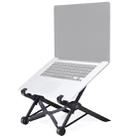 Nexstand K2 Laptop Height Extender Holder Stand Folding Portable Computer Heat Dissipation Bracket, Size: 35.4x4x4cm(Black) - 1