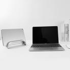 Universal Portable Aluminum Alloy Single Slot Laptop Vertical Radiating Storage Stand Base, Slot Width: 17.5mm - 5