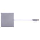 USB-C / Type-C 3.1 Male to USB-C / Type-C 3.1 Female & HDMI Female & USB 3.0 Female Adapter(Grey) - 1