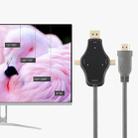 D65A 1.8m DisplayPort In & Mini DP In & USB-C / Type-C In to HDMI 4K Output Video Adapter Cable - 6