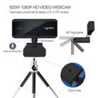 HXSJ S3 500W 1080P Adjustable 180 Degree HD Automatic Focus PC Camera with Microphone(Black) - 4