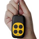 Colorful Four-Key Copying Remote Garage Door Gate Wireless Remote Control 433MHZ Copy Key Cloning Duplicator(Yellow) - 1