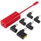 Laptop Power Adapter 65W USB-C / Type-C Converter to 6 in 1 Power Adapter (Red) - 1