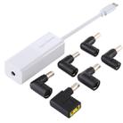 Laptop Power Adapter 65W USB-C / Type-C Converter to 6 in 1 Power Adapter (White) - 1