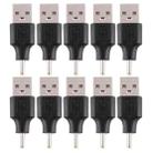 10 PCS 2.5 x 0.7mm Male to USB 2.0 Male DC Power Plug Connector - 1