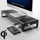 Vaydeer Desktop PC Wireless Charging Display Heightening Shelf Storage Rack, US Plug - 1