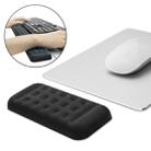 Mechanical Keyboard Wrist Rest Memory Foam Mouse Pad, Size : Single Hand (Black) - 1