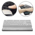 Mechanical Keyboard Wrist Rest Memory Foam Mouse Pad, Size : M (Grey) - 1