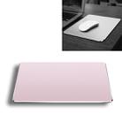 Aluminum Alloy Double-sided Non-slip Mat Desk Mouse Pad, Size : S(Rose Gold) - 1