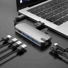 Basix T1908 8 In 1 Multi-function Type-C / USB-C HUB Expansion Dock(Grey) - 1
