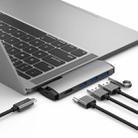 Basix P5 5 In 1 Multi-function Type-C / USB-C HUB Expansion Dock (Grey) - 1