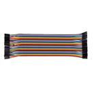 Multicolored  40 Pin Female to Female Breadboard Jumper Wires Ribbon Cable - 1