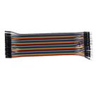 Multicolored 40 Pin Male to Female Breadboard Jumper Wires Ribbon Cable - 1