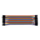 Multicolored  40 Pin Male to Male Breadboard Jumper Wires Ribbon Cable - 1