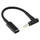 4.0 x 1.7mm Elbow to USB-C / Type-C Adapter Nylon Braid Cable - 1