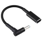 PD 100W 18.5-20V 4.5 x 0.6mm Elbow to USB-C / Type-C Adapter Nylon Braid Cable for HP - 2
