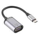 1080P VGA Female to Type-C / USB-C Male Connecting Adapter Cable - 1