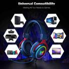 ONIKUMA X10 RGB Wired Gaming Headphone with Microphone, Cable Length: about 2.1m(Black Red) - 2