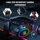 ONIKUMA X10 RGB Wired Gaming Headphone with Microphone, Cable Length: about 2.1m(Black Red) - 3