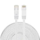 20m CAT6 Ultra-thin Flat Ethernet Network LAN Cable, Patch Lead RJ45 (White) - 1