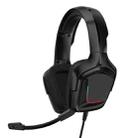 K20i Stereo Gaming Headset with Microphone RGB Light for XBox One / Laptop Tablet (Black) - 1