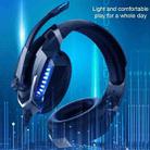 ONIKUMA K18 Cool Light Wired Gaming Headphone for PS4, Computer (Black Red) - 3