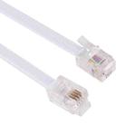 4 Core Male to Male RJ11 Spring Style Telephone Extension Coil Cable Cord Cable, Stretch Length: 3m(Black) - 3