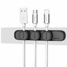 Baseus USB Cable Clip Desk Tidy Organiser Wire Lead Holder with Adhesive Backed(Black) - 1