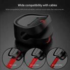 Baseus USB Cable Clip Desk Tidy Organiser Wire Lead Holder with Adhesive Backed(Black) - 5