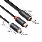 3686MFF-03 RCA Male to Dual RCA Female Audio Adapter Cable - 3