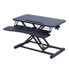 Foldable Standing and Liftable Computer Desk Workbench(Black) - 1