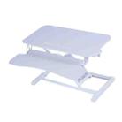 Foldable Standing and Liftable Computer Desk Workbench(White) - 1