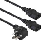 10A 250V 3 Pin Computer PC Power Cable, Length: 1.8m, AU Plug (Black) - 1