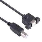 USB BM to BF Printer Extension Cable with Screw Hole, Length: 50cm - 1