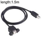 USB BM to BF Printer Extension Cable with Screw Hole, Length: 1.5m - 1
