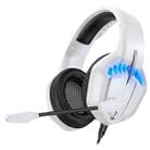 F9 3.5mm Plug Head-mounted Gaming Wired Noise Reduction Headset, Cable Length: about 2.2m (White) - 1