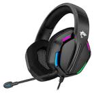 F5 3.5mm Plug Head-mounted Gaming Wired Noise Reduction Headset, Cable Length: about 2.2m (Black) - 1