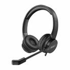 EKSA H12 3.5mm Head-mounted Noise Reduction Wired Headset with Microphone(Black) - 2