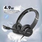EKSA H12 3.5mm Head-mounted Noise Reduction Wired Headset with Microphone(Black) - 3