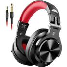 OneOdio A71 Head-mounted Noise Reduction Wired Headphone with Microphone(Red Black) - 1